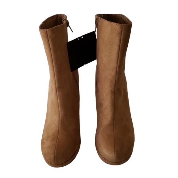 FOREVER 21 4" HEELED ANKLE BOOTS BROWN FAUX SUEDE NWT (SEE DESCRIPTION) … - Picture 2 of 12